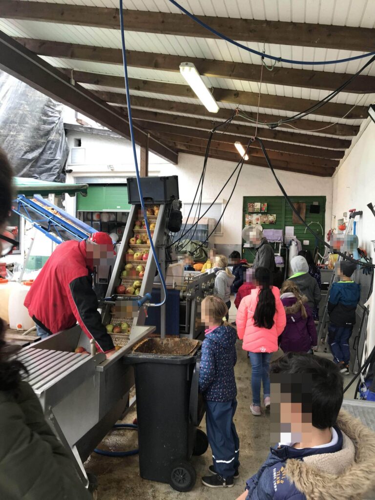 Kinder bei der Herbstferien-Erlebniswoche „Natur und Umwelt vor unserer Haustür“ 2019