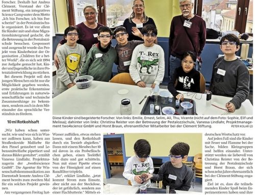 Presse: „Mit Strom malen“ – Kinder forschen beim Science Camp in der Pestalozzischule